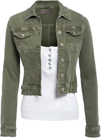 ladies fitted denim jackets