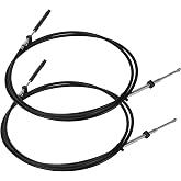 FQRANBO 2Pcs Boat Throttle and Shift Cables Gen 1/CC179XX &amp; Gen2/CC189XX Compatible with Mercury MerCruiser Marine Force Outboard Engine, 600A/4000 Series Controller