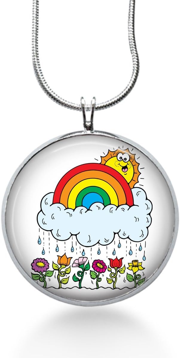 Rainbow Necklace - Handmade Art Jewelry- Gifts for Girls