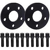 DCVAMOUS 2PC 5x120 Wheel Spacers 1/2 Inch (12mm) 72.56mm Bore (NO Lip) with 12x1.5 Bolts (40mm Shank Cone Seat) Compatible with BMW 5 Lug for E36 E46 E90 E92 318i 325i 328i 335i 525i 530i 730i 740i