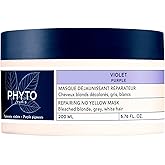 PURPLE Repairing No Yellow Mask, Deep Hydration for Gray Hair, White Hair and Bleached Blonde Hair, 6.76 fl.oz.