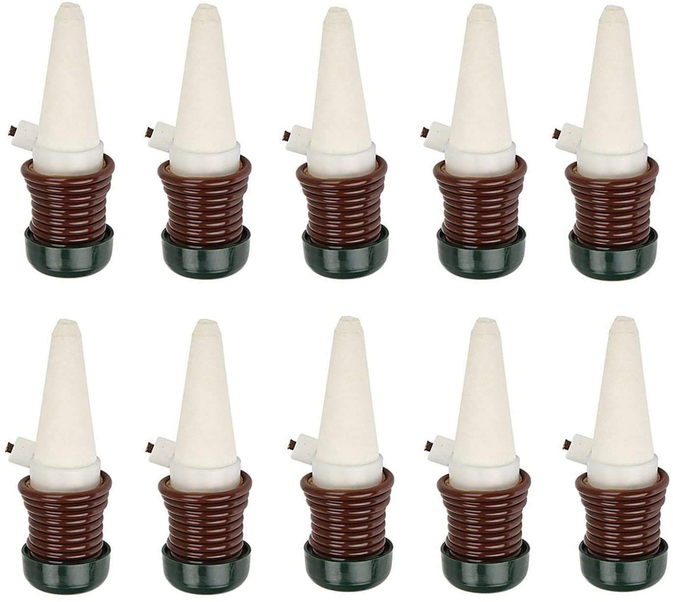 chaoqunuk 10 Pack Automatic Watering Device Drip Irrigation System Gardening Tools for Flower Pots Plant Waterer Houseplant Spikes Self Watering, Slow Release Vacation for Outdoor & Indoor Use