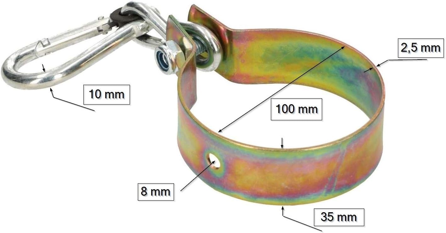 Dorado gancho para gemelos madera redonda fijación para columpio Juego