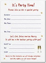 Felicitas Party Invitations Pack of 16 - Unique Art Designs & Envelopes view 2