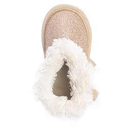KRABOR Toddlers/Little Girls Boots,Glitter Warm
