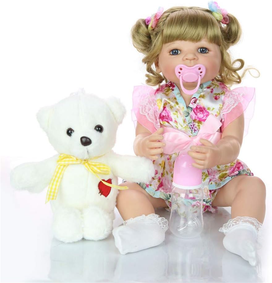 Prezzo HWBB Reborn Baby Doll 22 Pollici 55Cm Rebirth Doll Simulazione Baby Full Silicone Girl High-End Gift Bambola Femmina realistica Boy Girl Toy Miglior Regalo di Compleanno Offerte
