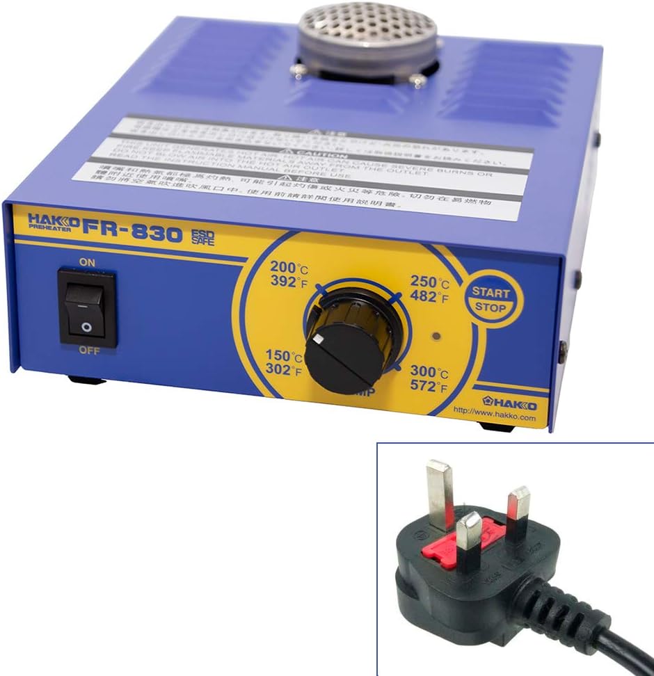 Hakko FR-830 Under Board Pre Heater for Rework 230V BS Plug