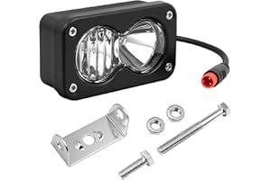1Set 6000-6500K Ebike Headlight for Rad Power, 2 Pin Headlight for Rad Power Bikes Compatible with RadMini RadRover RadExpand