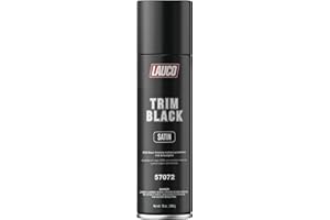 LAUCO Trim Black Automotive Spray Paint – 13 oz Aerosol Can – Gloss, Satin & Matte Finishes – High Adhesion, OEM Factory Look, Durable for Plastic, Metal & Trim