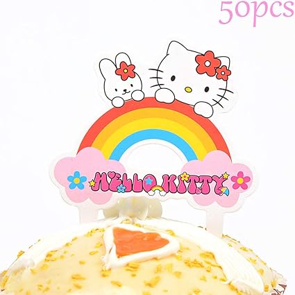 Amazon Com Cupcake Toppers 50pcs Birthday Party Cupcake