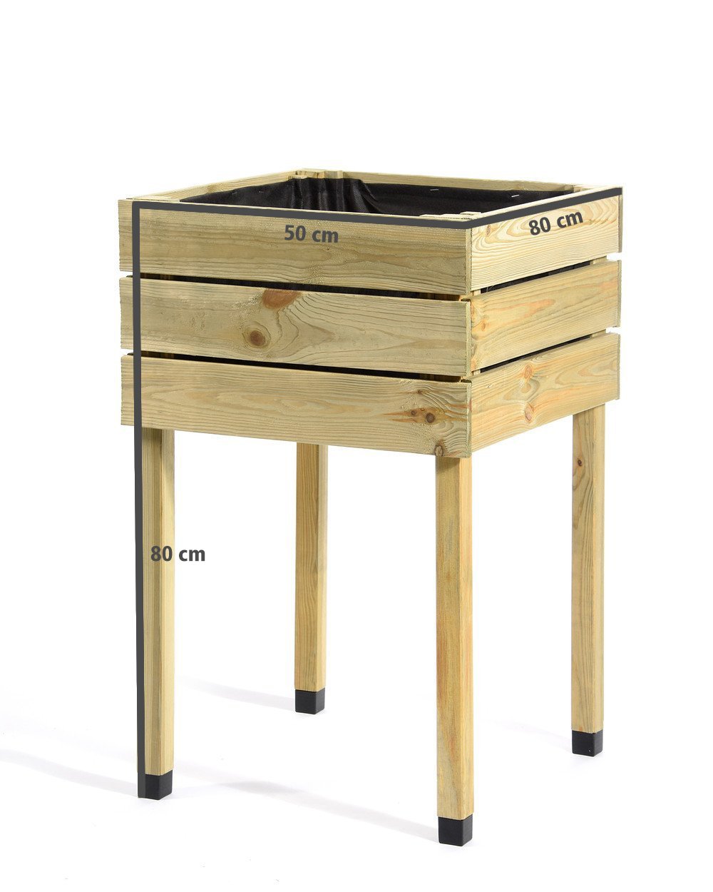 MYGARDENLUST Cama alta de madera para plantas, kit de construcción ...