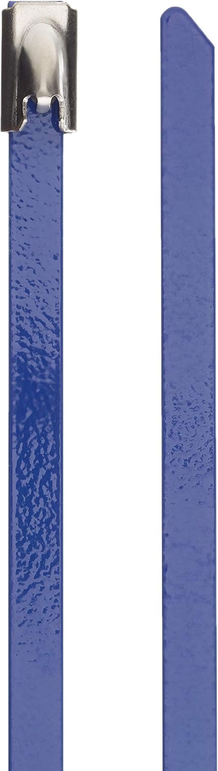 DeLock Stainless Steel Cable Ties L 300 x W 4.6 mm Blue Pack of 10