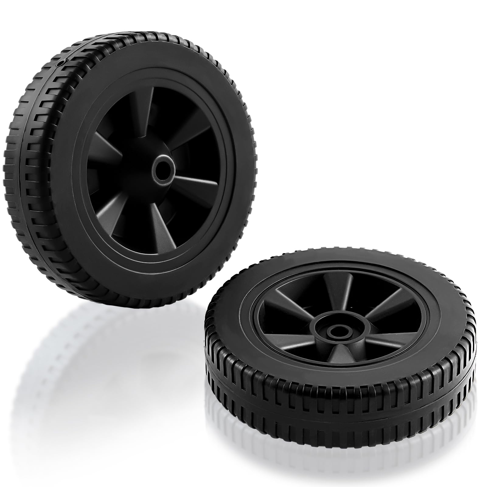 Photo 1 of 70-05-104 DGF493BNP DGF510SBP Wheels Grill Replacement Parts for Dyna Glo Grill Wheels DGH474CRP DGF510PBP-D DGH450CRP DGB515SDP-D DGF493PNP-D DGC313CNCP DGB463CNP Plastic Black BBQ 2 Pieces