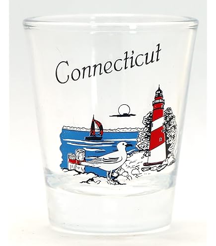 Connecticut Constitution State Shot Glass - 2.25" Souvenir Collectible Glass