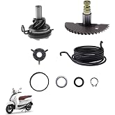 JOYYANGFANG Kick Start Shaft Rebuild Kit Gear Idle Gear Aluminum Kick | Starter Spring Assembly Set for GY6 50CC 80CC 100CC ATV Go Kart Moped Scooter 4 Wheeler Quad Bikes 4-Stroke 139QMB 139QMA