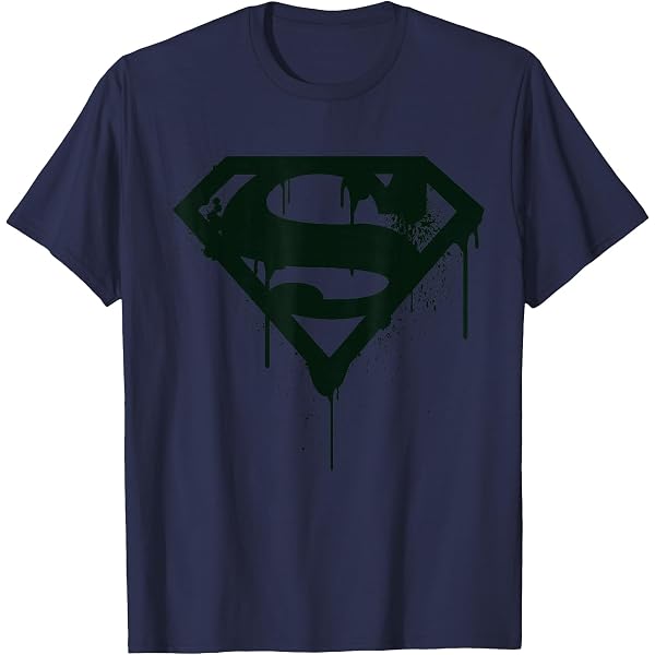 Amazon.com: DC Superman Logo Doomsday White Graffiti T-Shirt