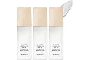 Color Changing Foundation for Mature Skin, Hydrating and Lightweight Liquid Foundations, Luxe Color Changing Foundation, Tone