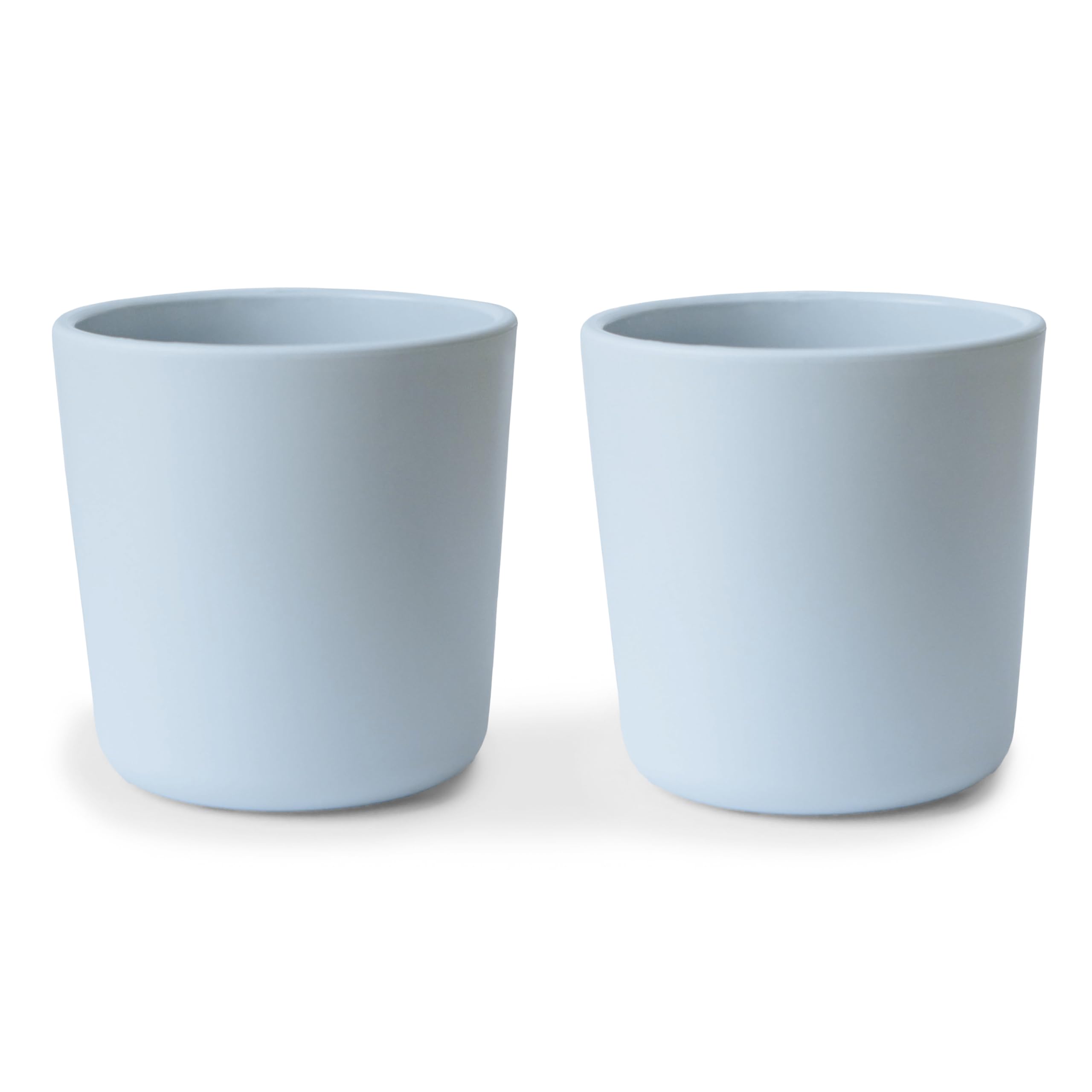 Mushie Dinnerware Cups for Kids | Tableware Cups | 1x Set of 2 | Reuseable | Dishwasher- and Microwave Safe | Easy for Child to Hold | Made in Denmark (Powder Blue)