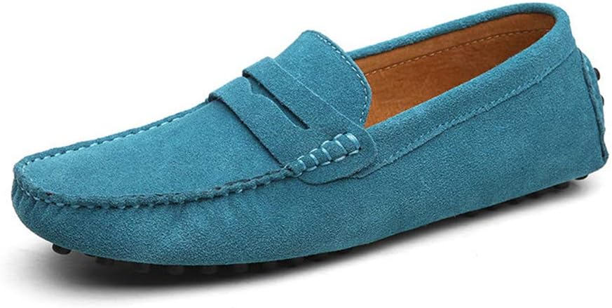 Men Loafers Genuine Leather Shoes Fashion Summer Style Soft Moccasins Flats Driving Shoes