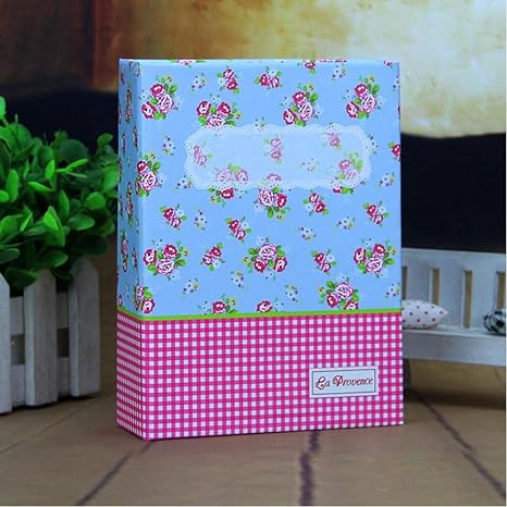 Álbum de papel YIYYI de 6 pulgadas, 100 bolsillos, diseño de flores