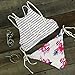 Cupshe Fashion Women's Floral Printing Halter Two-piece Bikini Set (M), Multicolor
