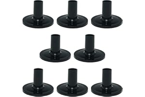 Cymbal Sleeves FMHXG 8pcs Plastic Drum Sleeve Cymbal Stand Sleeves With Flange Base for Percussion Drum Set Parts, Black