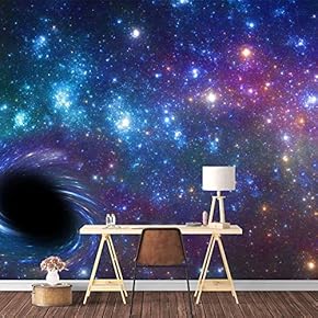 Wall Mural Galaxy Removable Wallpaper Wall Sticker for Bedroom Living Room - 66x96 inches