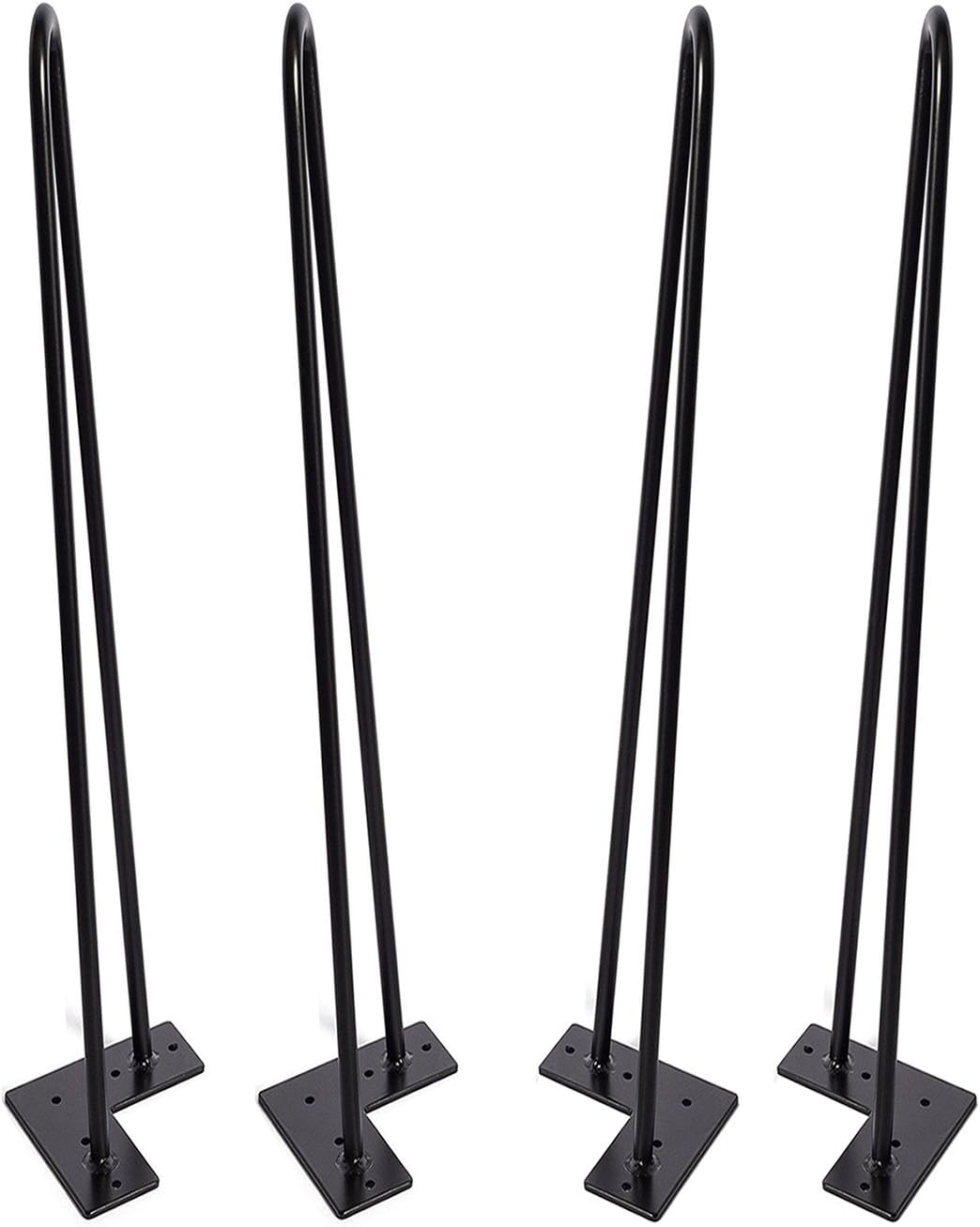 Hairpin Legs 28 inch Set of 4, DIY Furniture Metal Table Legs Perfect for Coffee Table, Dining