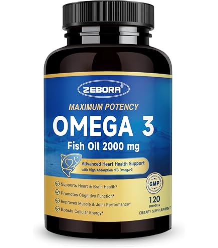 Amazon.com: ZEBORA Triple Strength Omega-3 Fish Oil 2000mg with