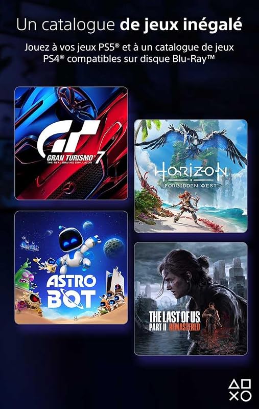 Sony, Lecteur de Disque Blu-Ray Amovible Officiel Pour PlayStation 5 Édition Numérique & PlayStation Pro, Lecture de Jeux PS5/PS4 et Films Ultra HD 4K, Installation Facile, Couleur : Blanche