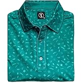 U Suck at Golf Men's High Performance Dry Fit Short Sleeve Golf Polo Shirt (Augusta Scattered, XX-Large)