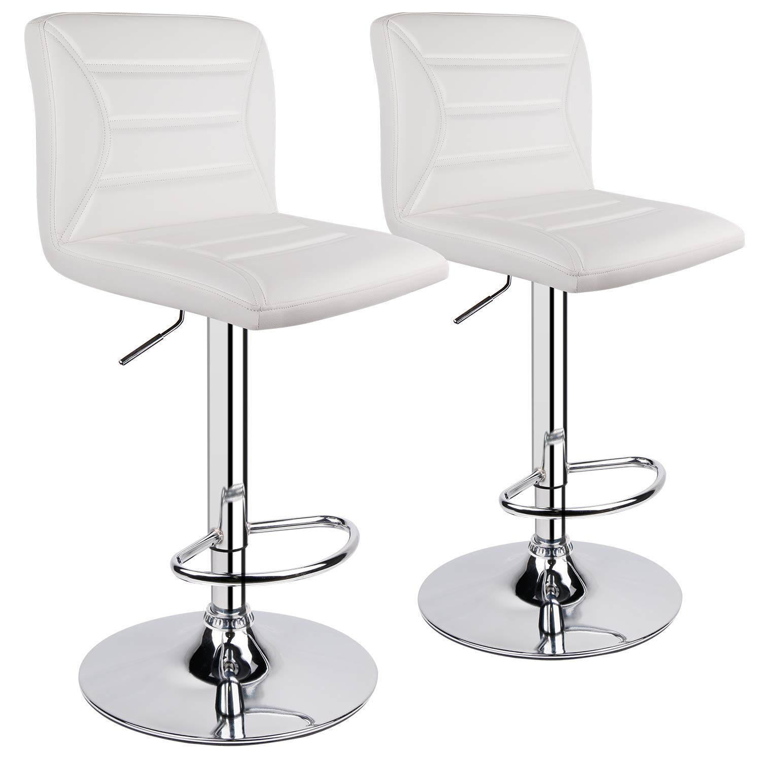Best swivel bar stool set 2 white