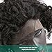 Upscale Human Hair Celebrity Deep Curly 360 Lace Frontal Closure, Pre Plucked Natural Hairline with Baby Hair (10” Natural Black) by Bella Hair