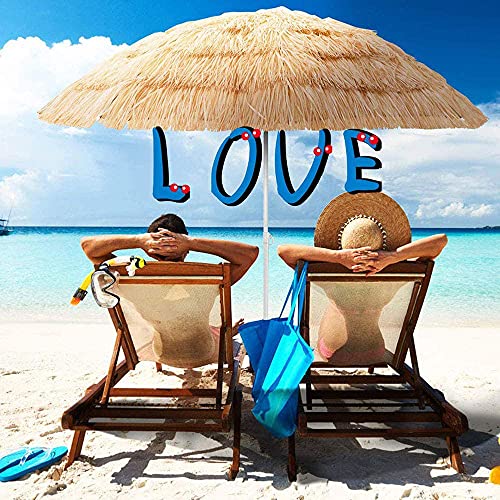 Outech Ø180cm Garten Sonnenschirm, Große Terrassenschirm, Hawaiianischer Stroh Strandschirm Im Freien, Mit 8 Starken… – Bild 3