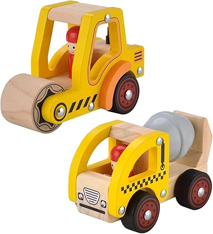 wooden push car