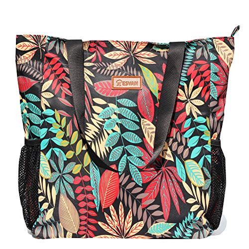 Original Floral Water Resistant Large Tote Bag Shoulder Bag for Gym Beach Travel Daily Bags