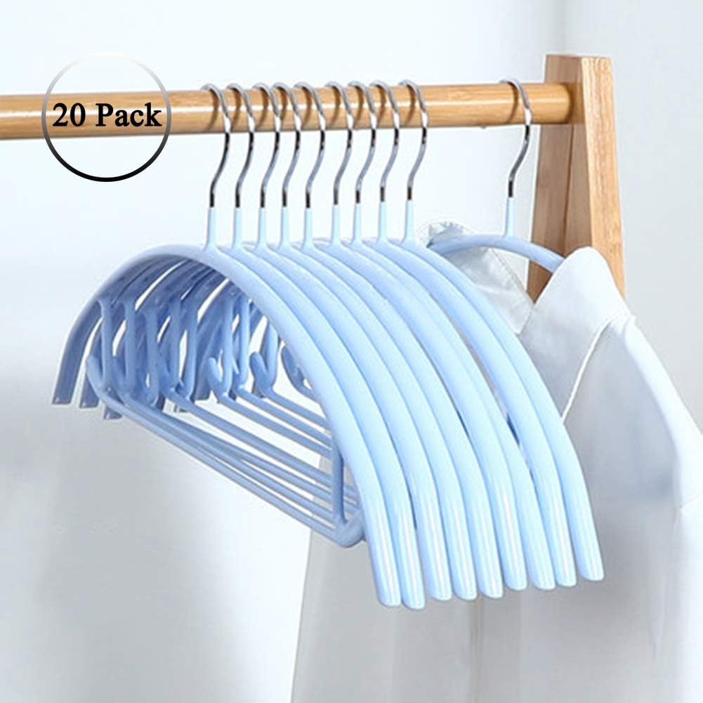 Nonslip Clothes Hangers,Metal No Shoulder Bumps Crease Free Semicircle