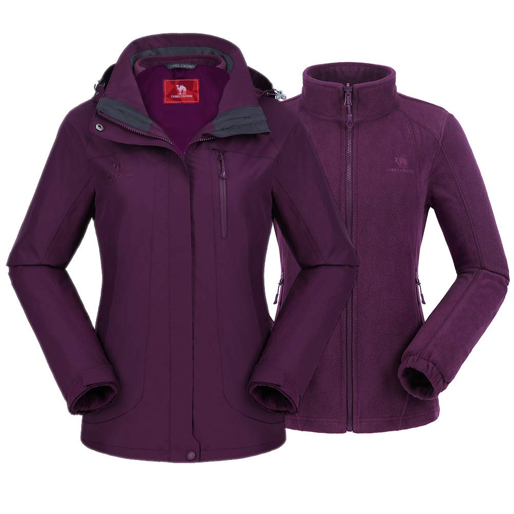 Hooded Ski Coat Windproof Waterproof Plush Velvet - Clemence main image 0