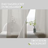 CUCRAF Eyelet Net Curtains 2 Panels 54" x 55" Light Grey Voile Sheer view 5