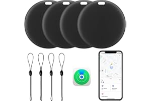 [Apple MFi Certified] LBPRT Air Tracker Tag 4 Pack, Smart Bluetooth Item Finder Work with Apple Find My (iOS Only, Android no
