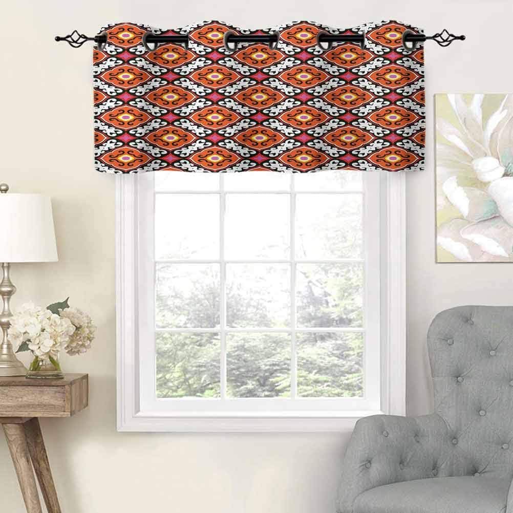 Curtain Valances Grommet Window Curtains Bold Floral Motifs