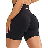 Danysu Hidden Scrunch Shorts for Women 5" No Front Seam Biker Shorts Brazilian Butt Lift