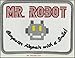MR Robot Fsociety TV Show White Embroidery Patch Halloween Costume Badge Easy Iron On