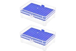 YOKIVE 2 Pcs Pipette Tips Box, PP Tip Holder Container for 0.01ml Pipettor | Fixed Pipettes, Great for Scientific Institutes 