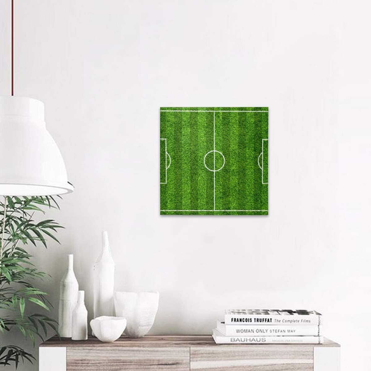 Amazon Co Jp キャンバス油絵 ポスター 絵画 サッカー場 きれい かっこいい キャンバス 絵 インテリア絵画 壁掛け 木枠 フック付き アートポスター 飾り絵 玄関 レストラン 寝室 壁画アート 現代アートフレーム 祝い ギフト ホーム キッチン