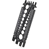 Bolt Gauge (Metric and SAE), Bolt Sizer for Quickly Sizing Nuts and Bolts, Plastic Bolt Measuring Tool, Easy to Read Bolt Size and Thread Gauge