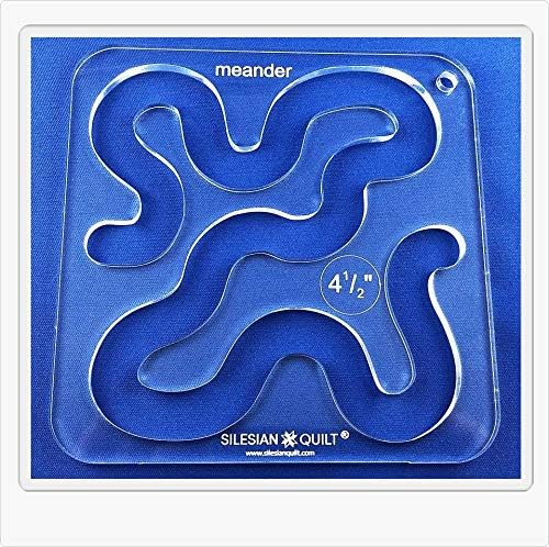 Silesian Quilt Template for Quilting Meander series 5 (Template Fits to FMQ Grip 5) โฆ