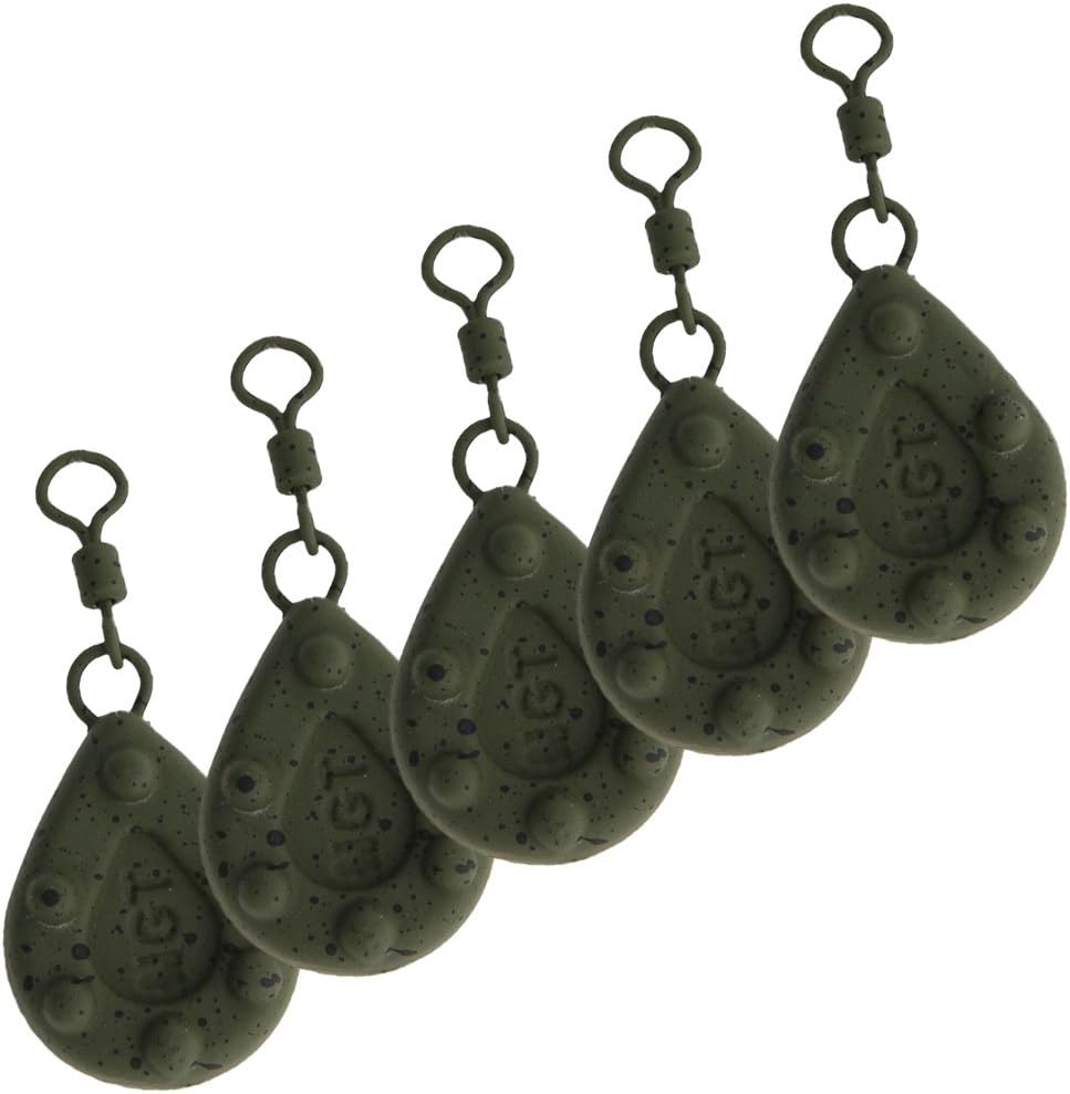 DNA Leisure 5 x NGT Carp Coarse Fishing Green Gripper Weights Pick your Size: 1.5oz 2oz 2.5oz 3oz & 3.5oz