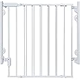 Safety 1st Ready To Install Everywhere Baby Gate, Multi-use Baby Gate with Door for Doorways, Hallways and Stairs, White