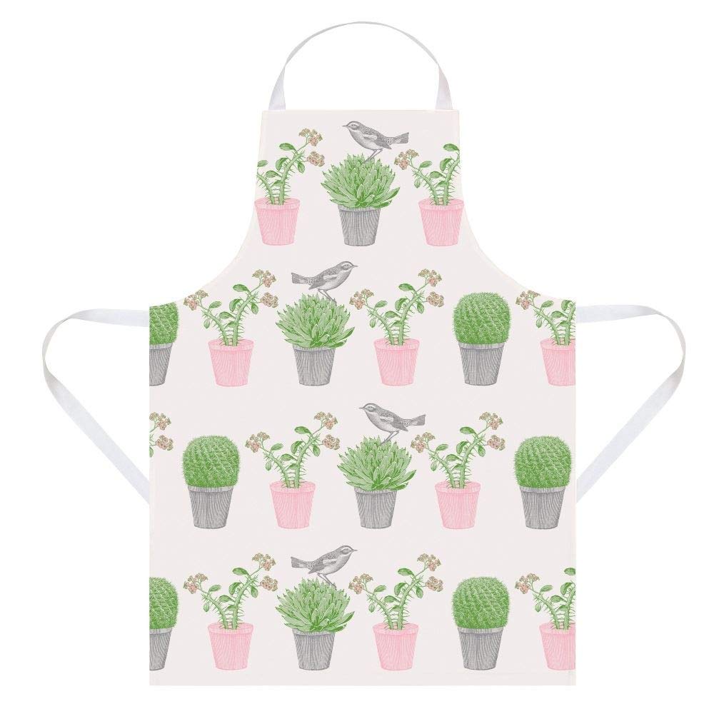Thornback & Peel Cactus and Bird Design Kitchen Apron Made from Cotton